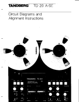 Tandberg TD-20-ASE - Service Manual